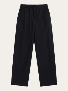 CHLOE barrel high-rise poplin elastic waistband pants - Black Jet