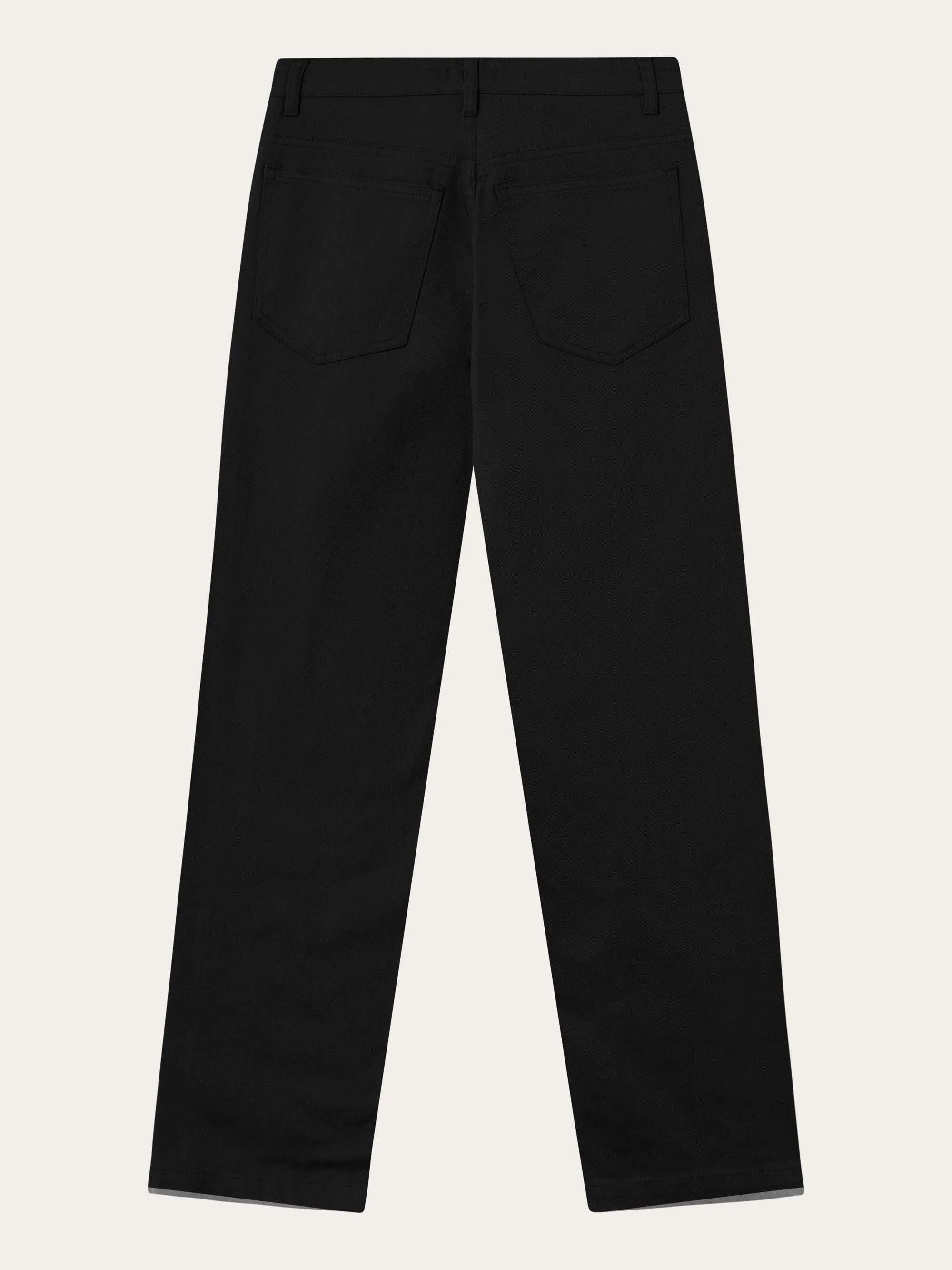 CHLOE barrel high-rise twill 5-pocket pants - Black Jet