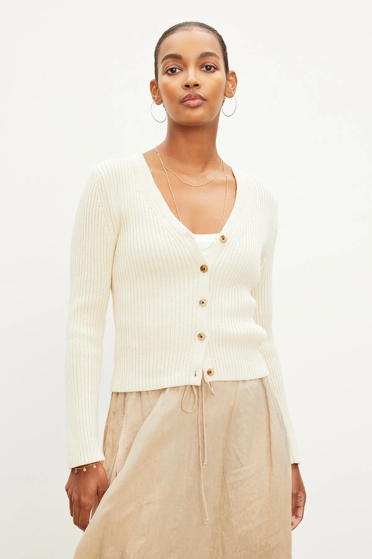 HYDIE BUTTON FRONT CARDIGAN