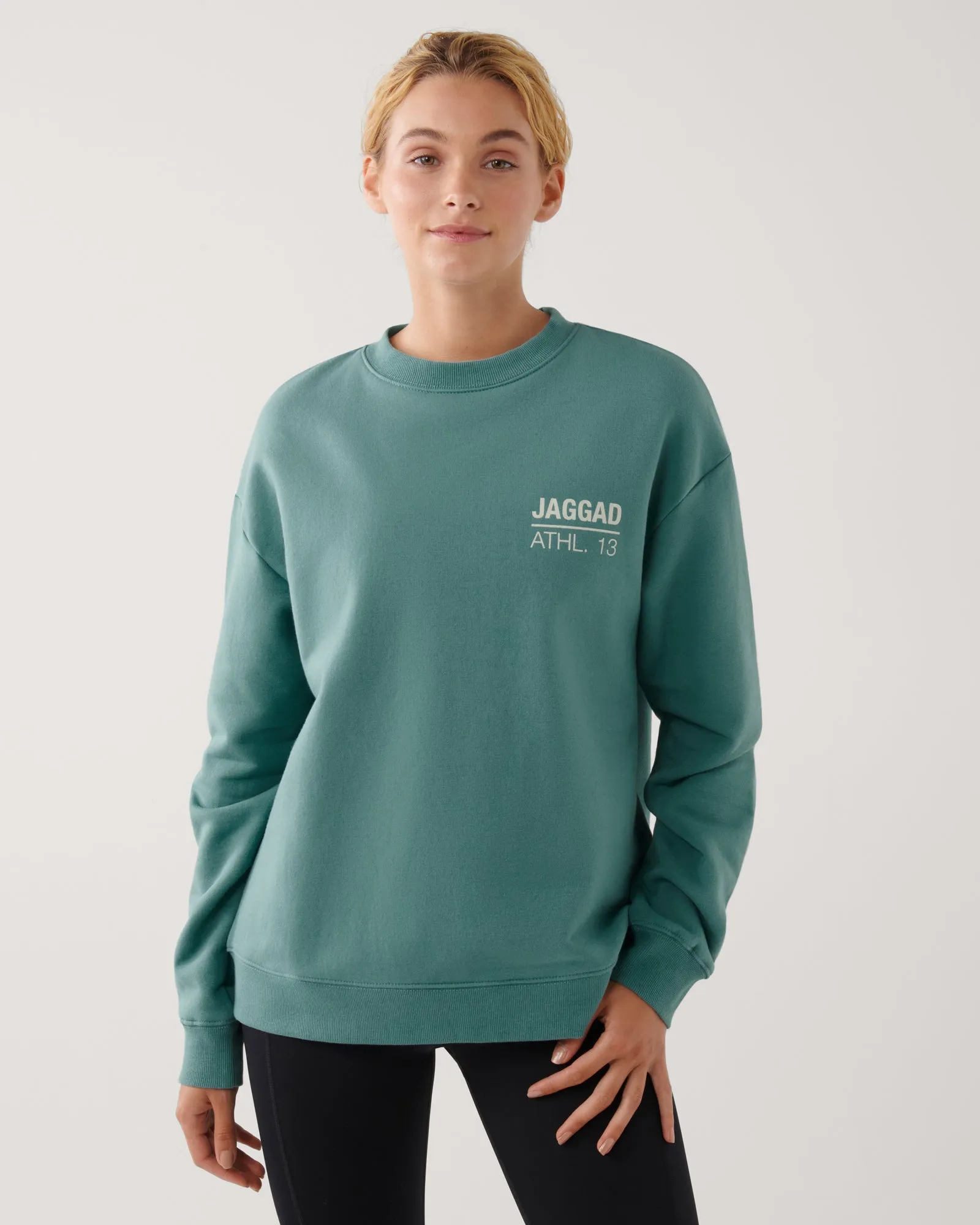 TRACK & FIELD SWEATER DARK SAGE