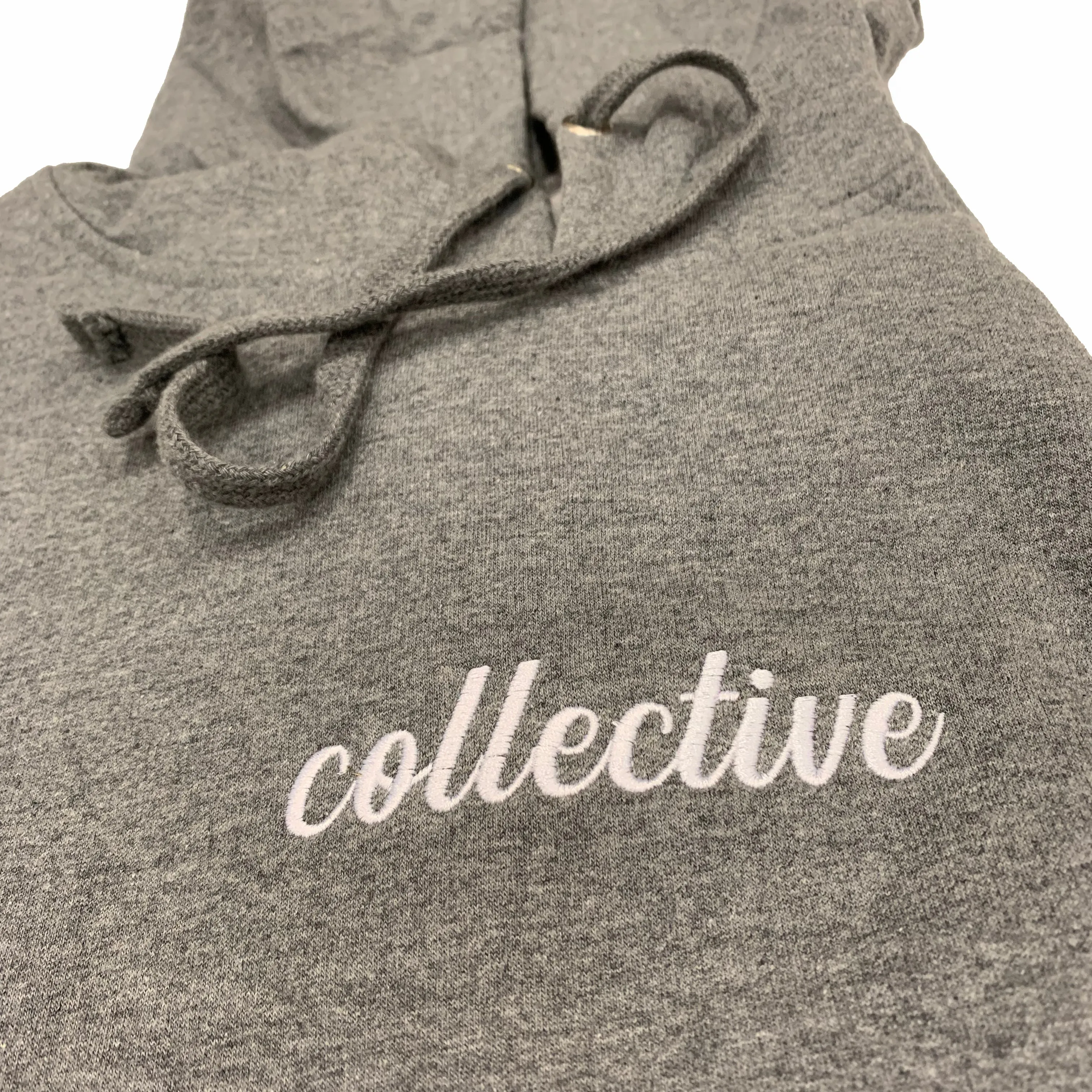 Collective Expectations Embroidered Heather Pullover Hoodie Sweater