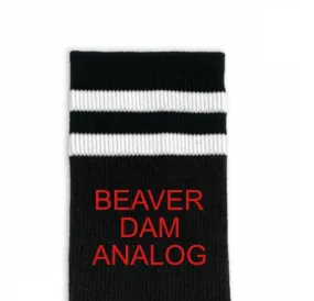 Custom Design Striped Crew Socks - Large