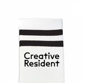 Custom Design Striped Crew Socks - Medium