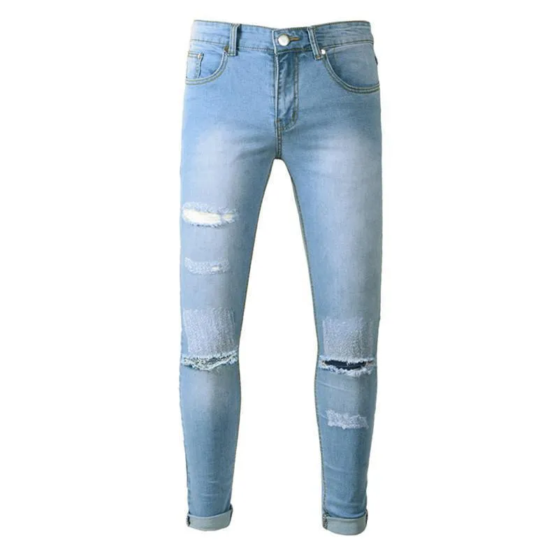 Distressed Denim Jeans Pants For Men