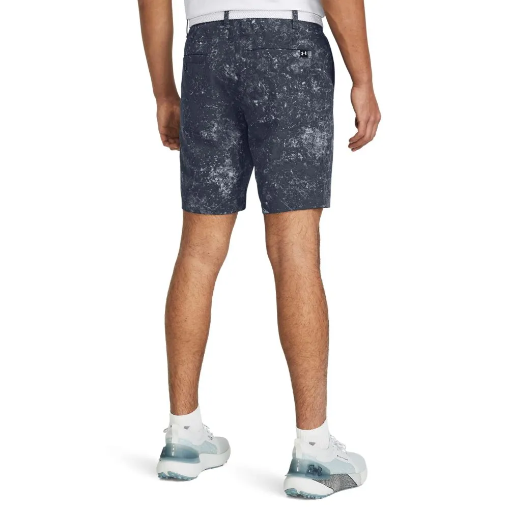 Drive Printed Tapered Fit Golf Shorts Grey - SS24