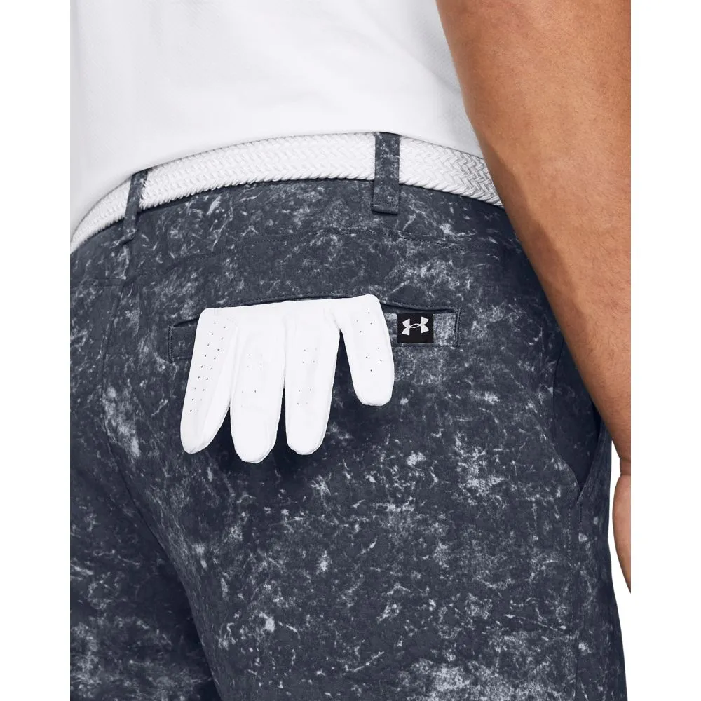 Drive Printed Tapered Fit Golf Shorts Grey - SS24