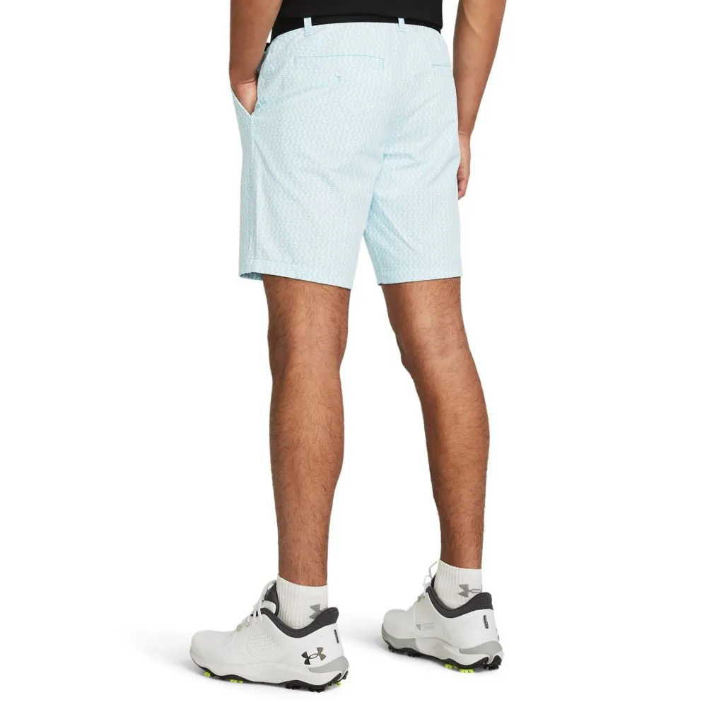 Drive Printed Tapered Fit Golf Shorts White - SS24