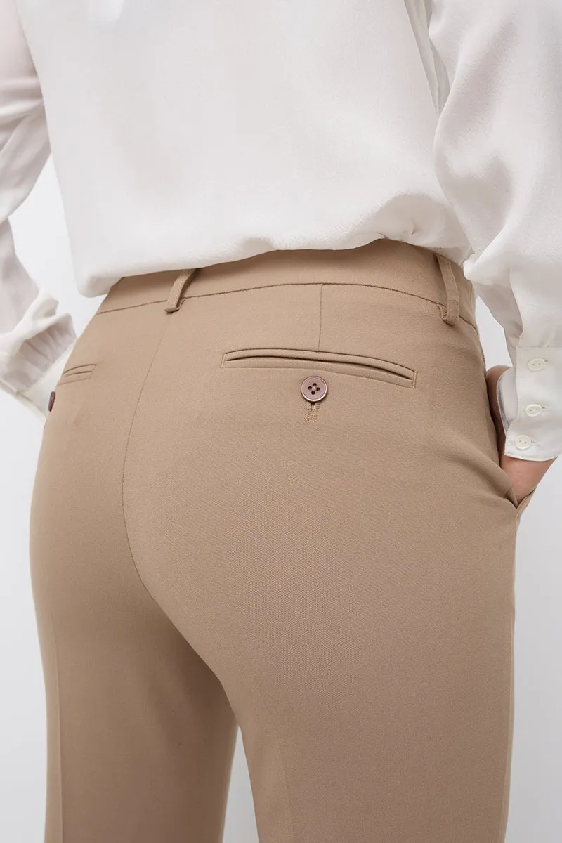 Easy care straight leg trouser dress pants