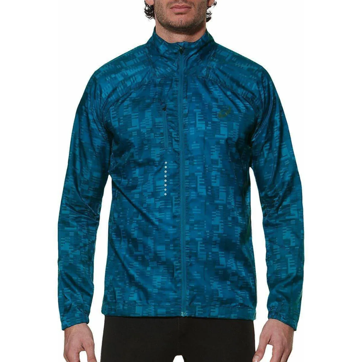 Asics Lightweight Mens Running Jacket - Blue