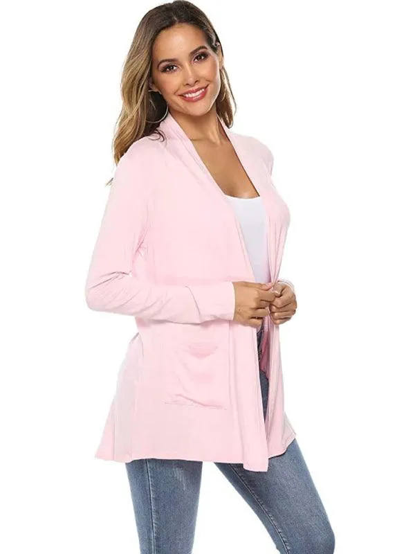 Mid-Length  Women Cardigan Sweater