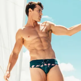 Flamingo Print Men Briefs