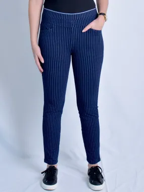 GABRIELLA FRATTINI LUSTRE PINSTRIPE PANT