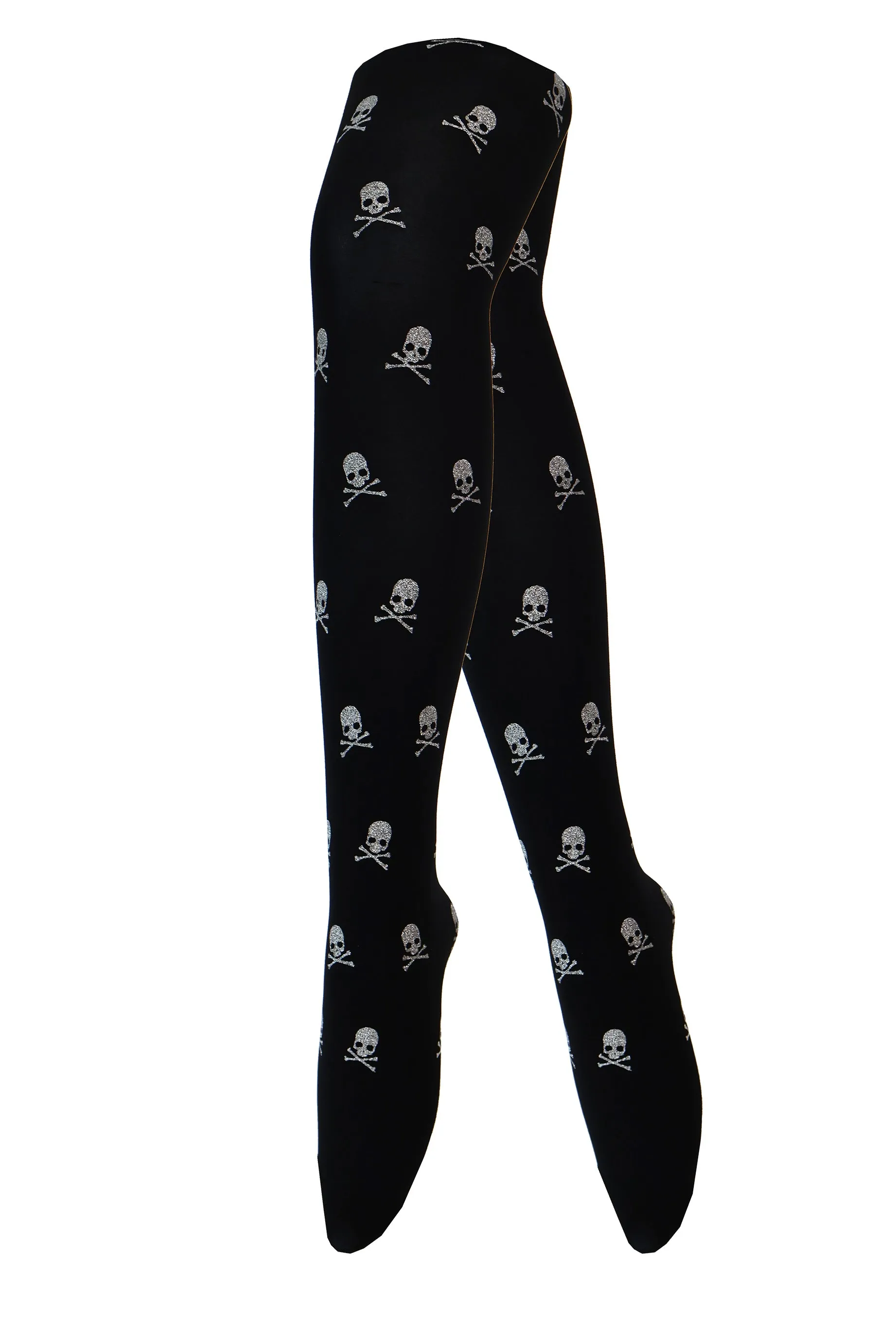 Glitter Skull Stockings