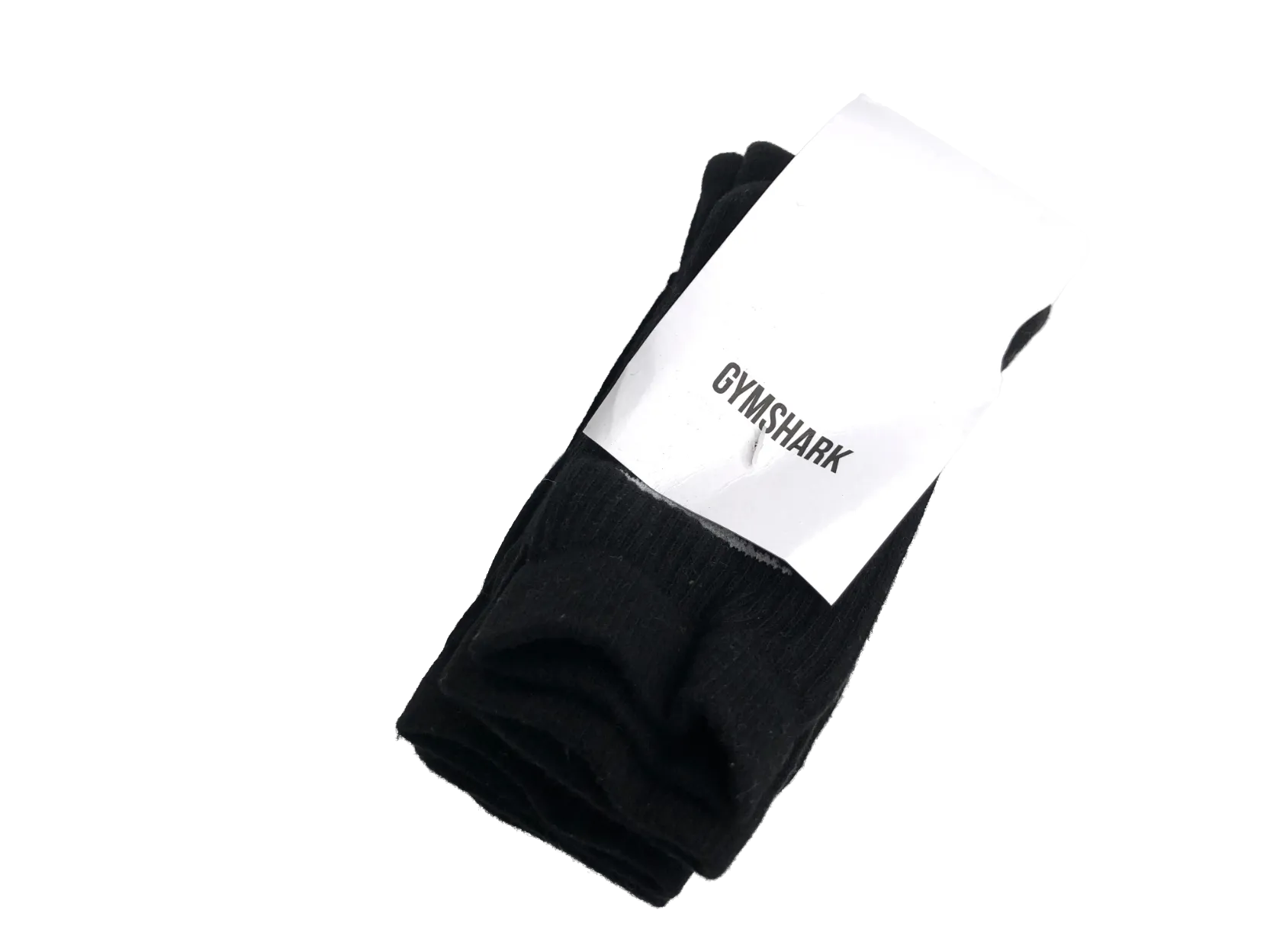 gymshark Black Crew Socks 3 Pack UK S