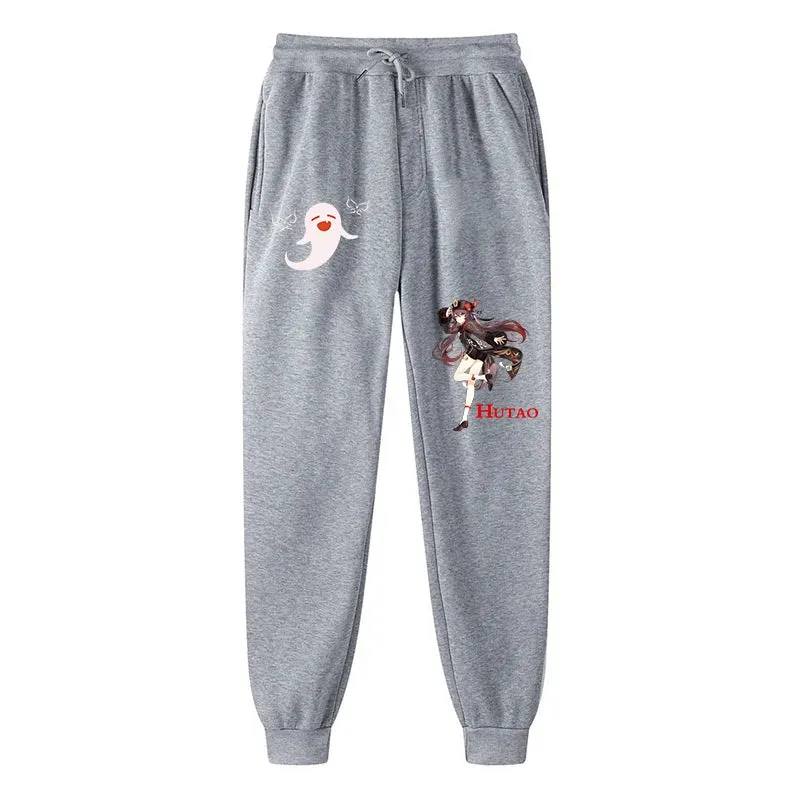 Genshin Impact Graphic Sweatpants for Men Women Fleece Lined Running Jogging Pants (2)