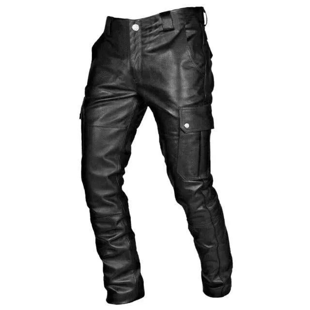 Black Leather Pants For Men