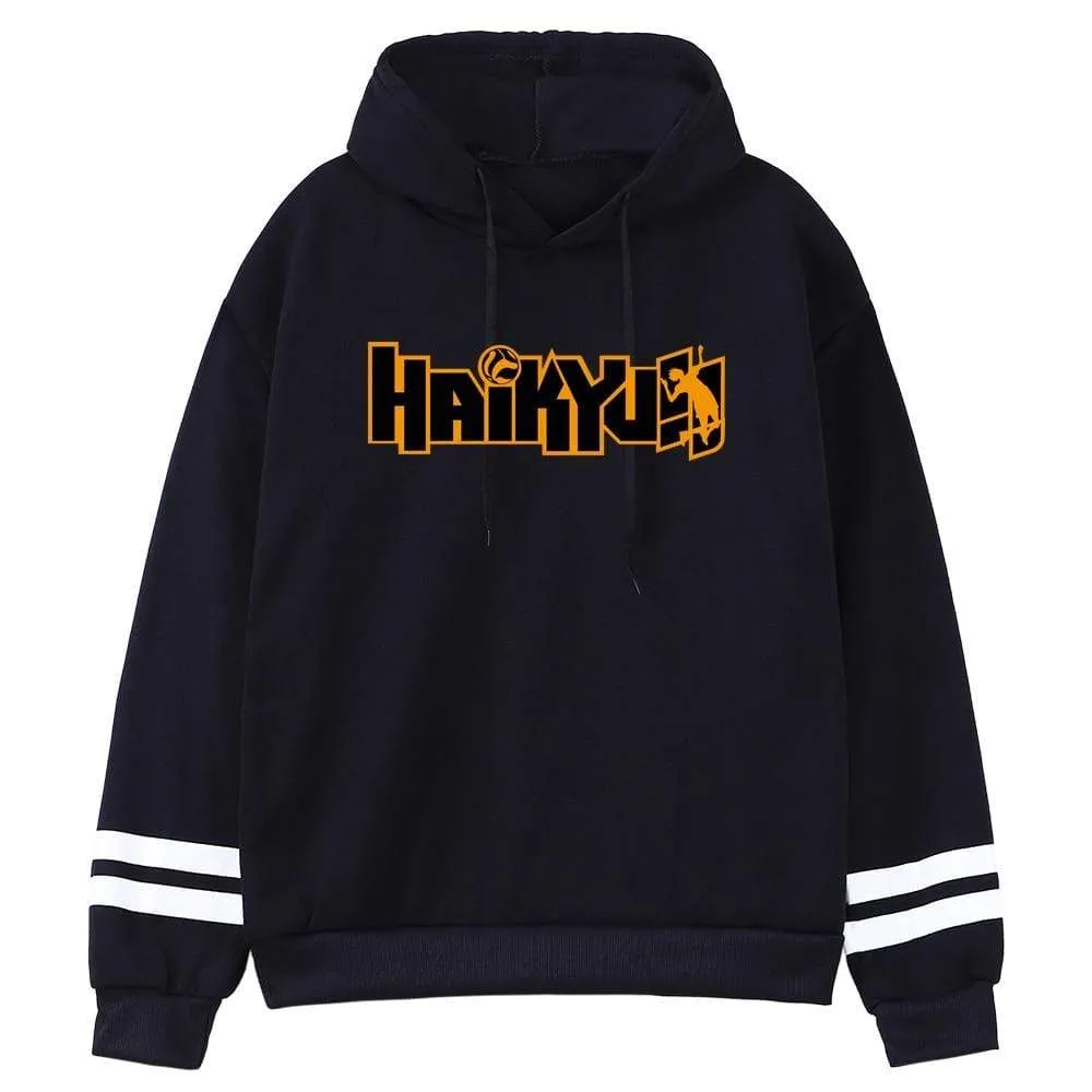 Japan Anime Haikyuu Anime Prints Hoodies Mens New Fashion Hoody Hip Hop Fleece Sweatshirts Crewneck Pullovers Cute Clothing Man