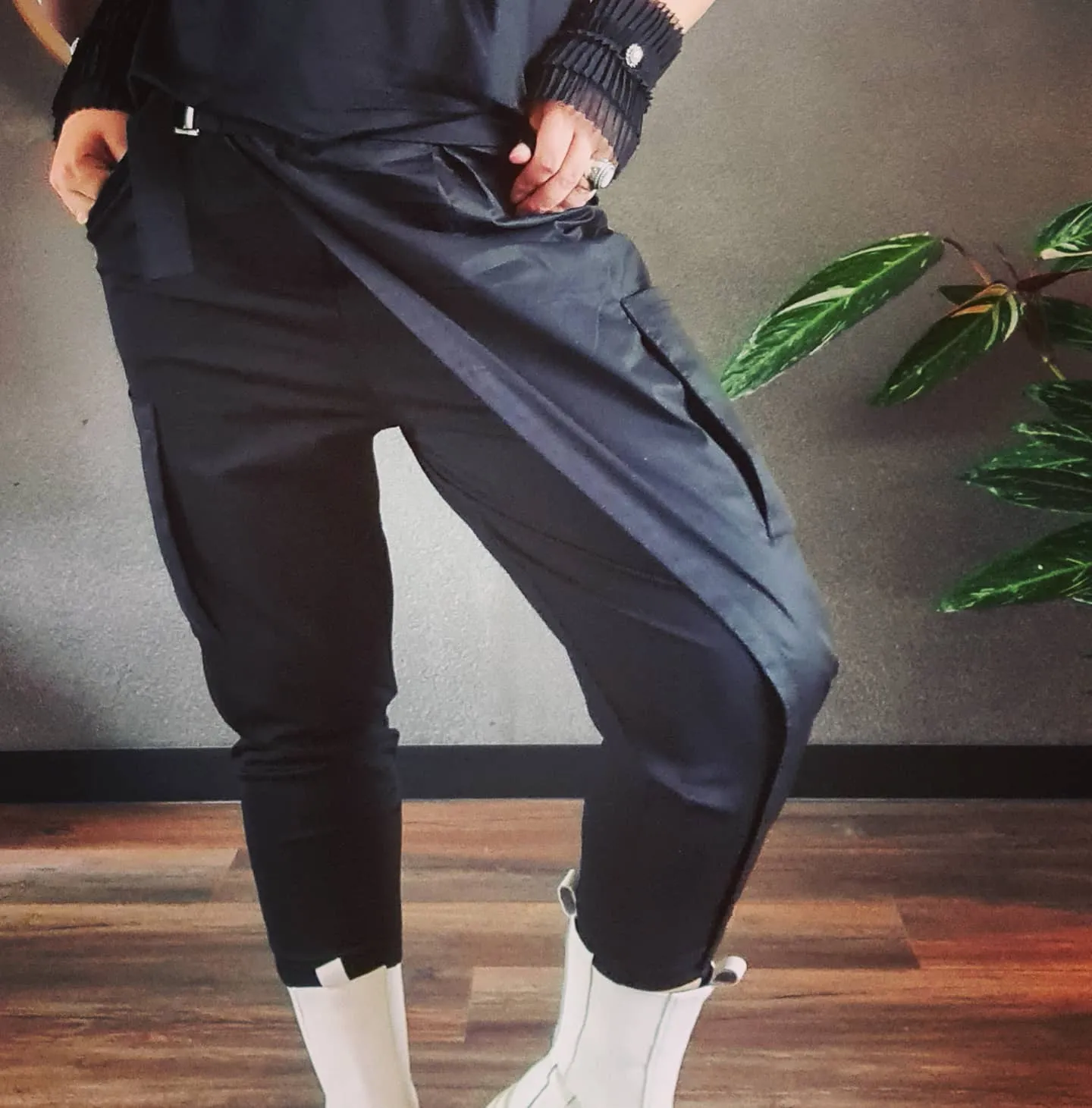 Jazz Up Casual Punk Overlay Pants