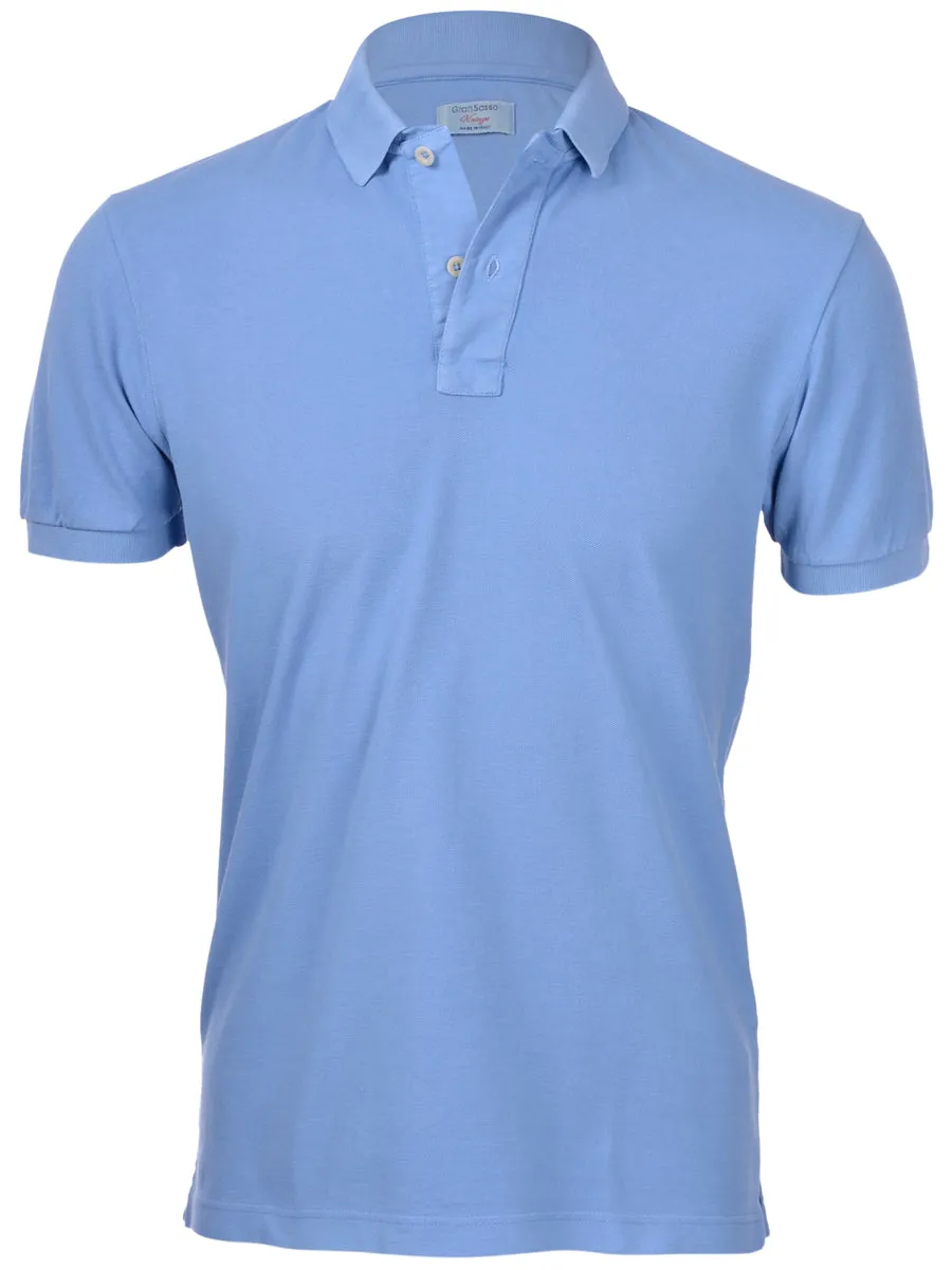 Gran Sasso Stretch Cotton Jersey Polo 60103/66967