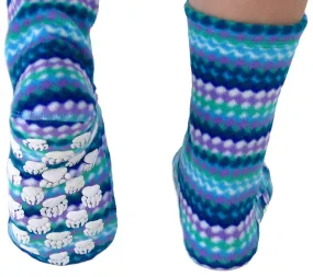 Kids' Nonskid Fleece Socks - Ripple