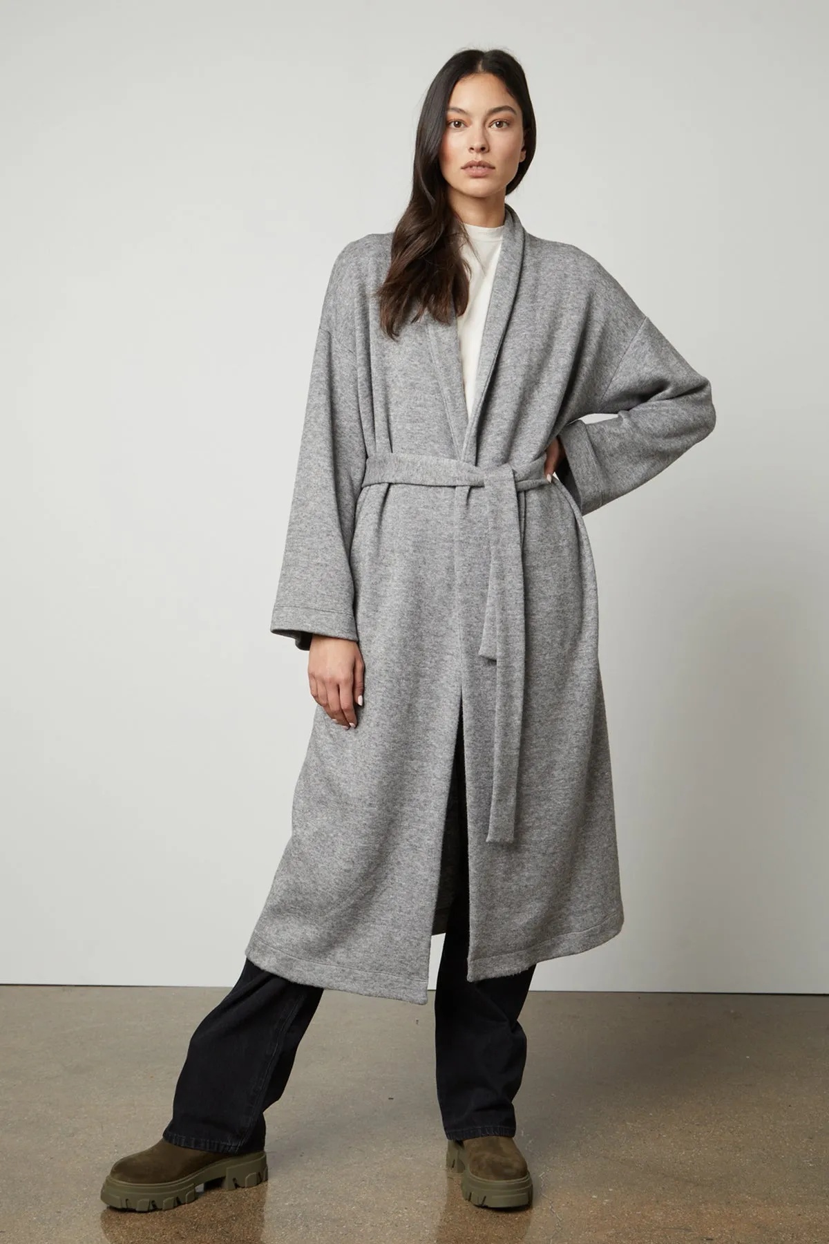 PATRICIA DOUBLE KNIT DUSTER CARDIGAN