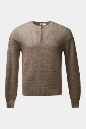 Linen Henley Sweater