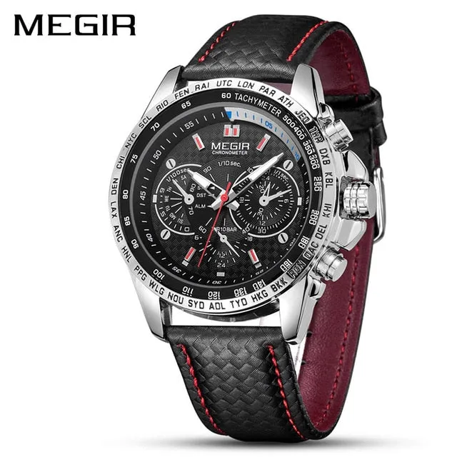 MEGIR Top Brand Luxury Quartz Waterproof Men Wrist Watch