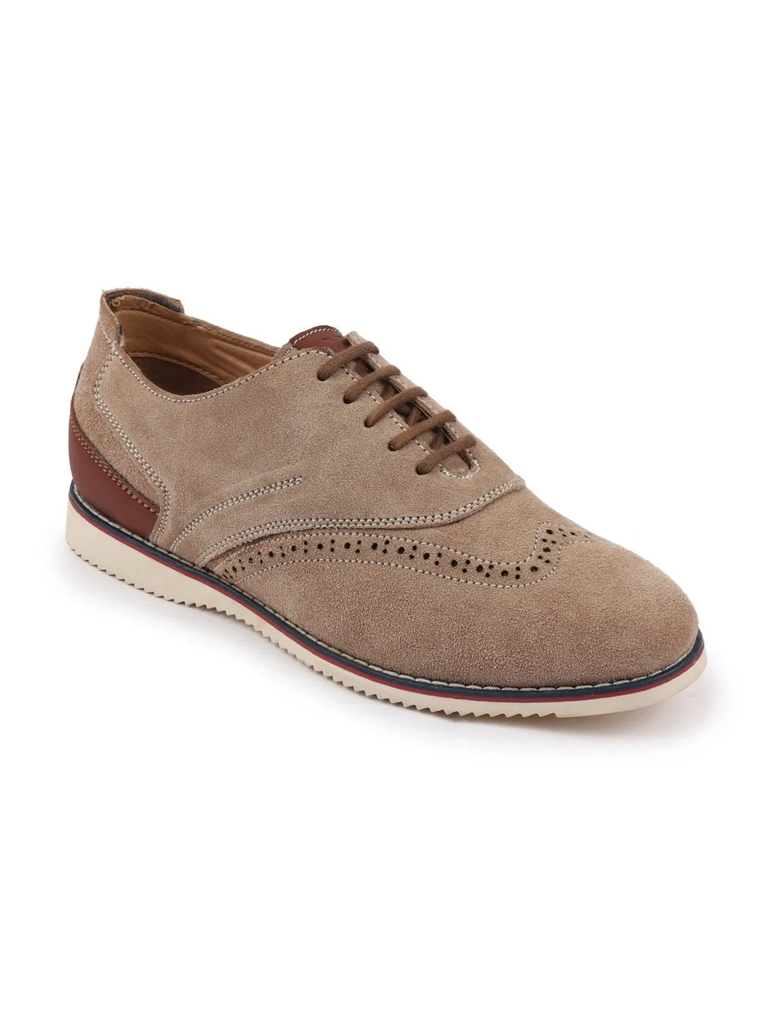 Men Cheeku Suede Leather Oxford Casual Shoes