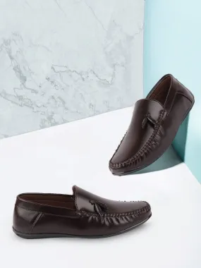 Men Brown Casual Slip-On Loafers