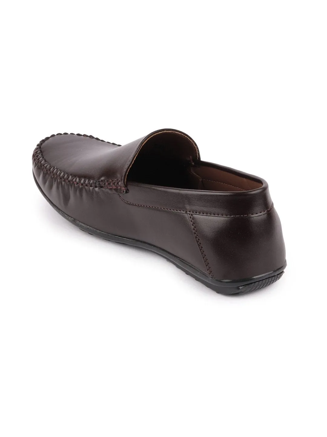 Men Brown Casual Slip-On Loafers