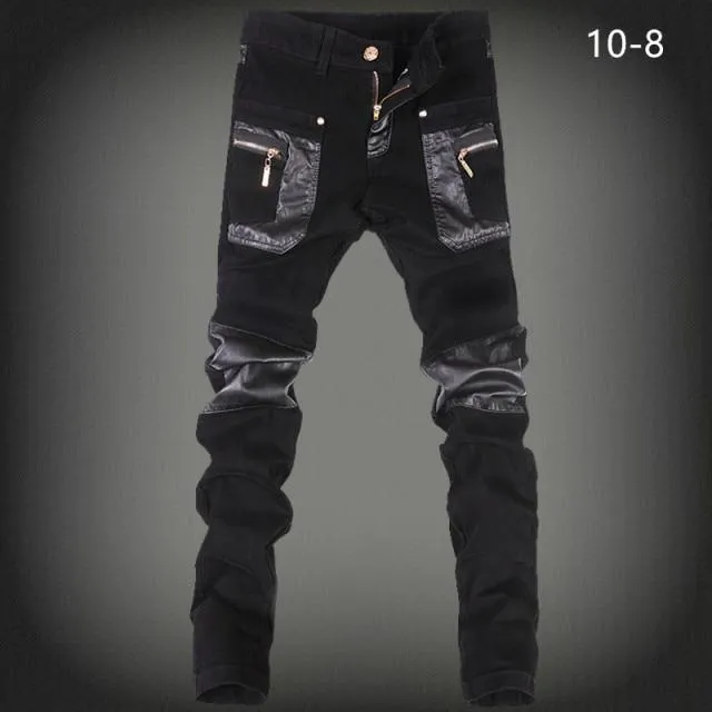 Hip Hop Leather Pants For Men