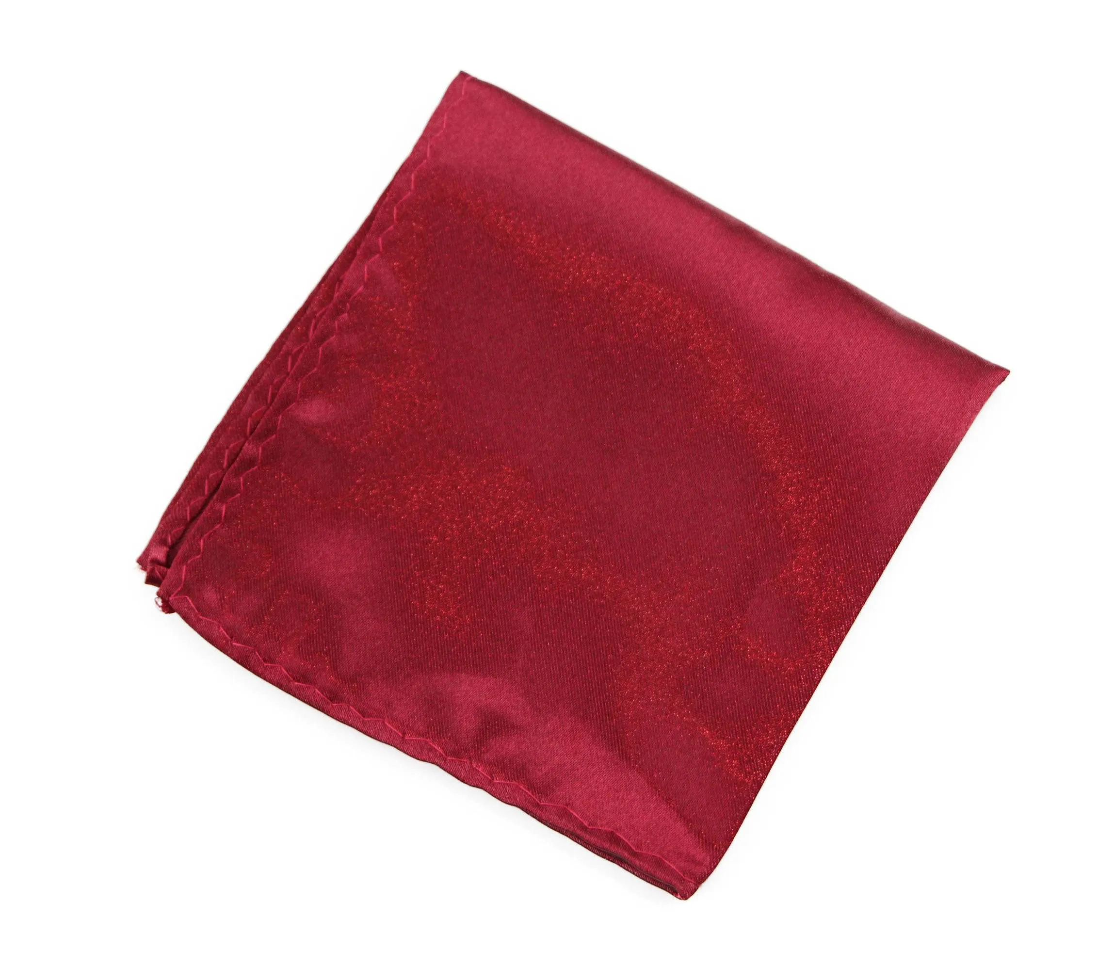 Mens Maroon Pocket Square