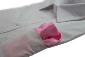 Mens  Baby Pink Pocket Square