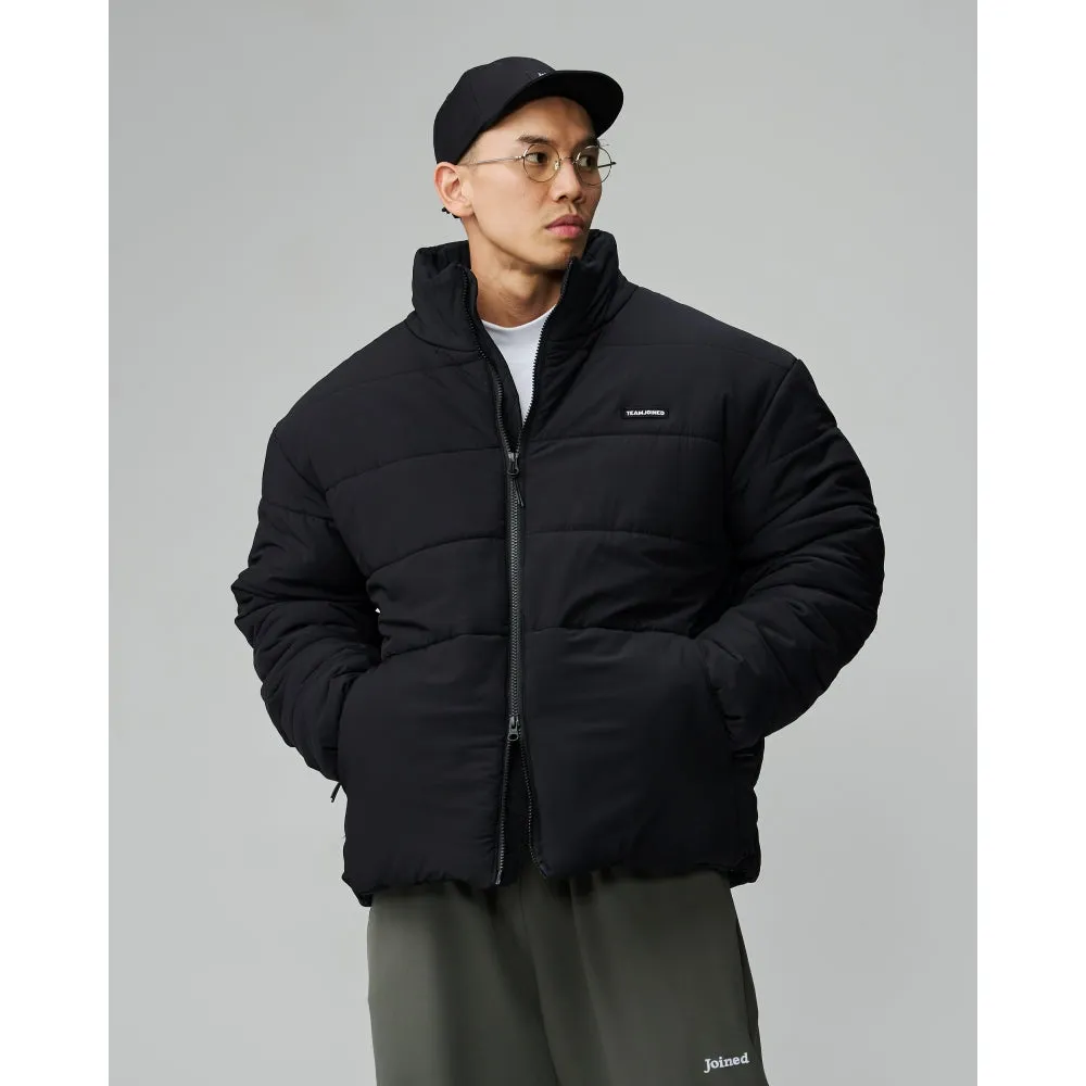 TEAMJOINED JOINED TECH OVERSIZED PUFFER JACKET-BLACK