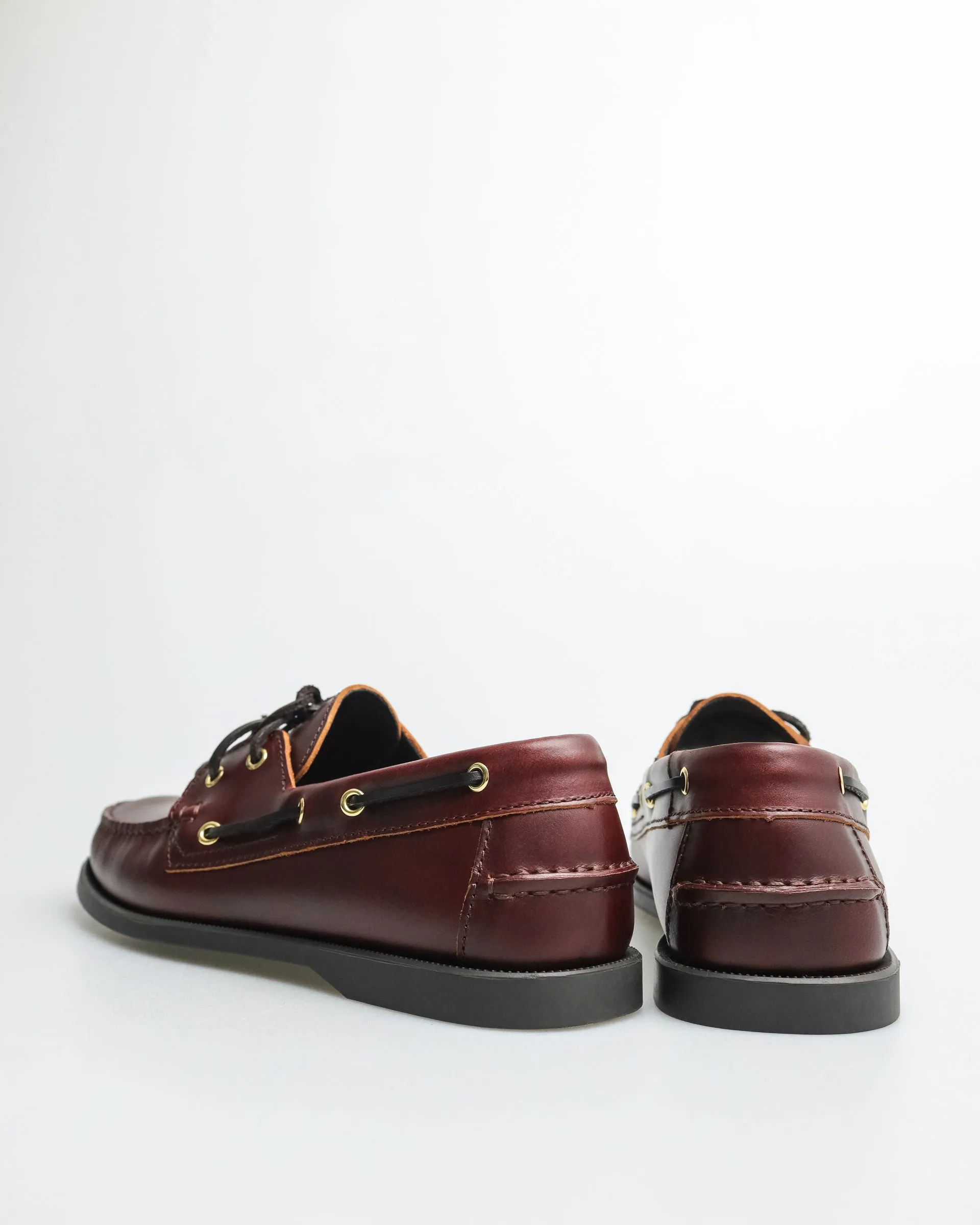 Tomaz C328 Men's Leather Boat Shoes (Wine)