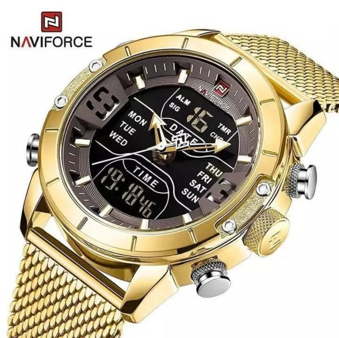 Naviforce Men Watch with Calendar Display