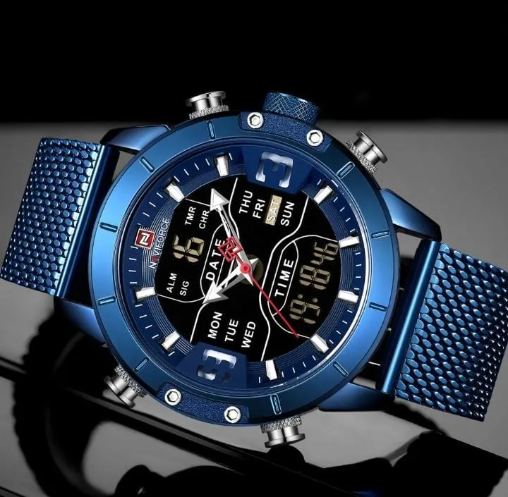 Naviforce Men Watch with Calendar Display