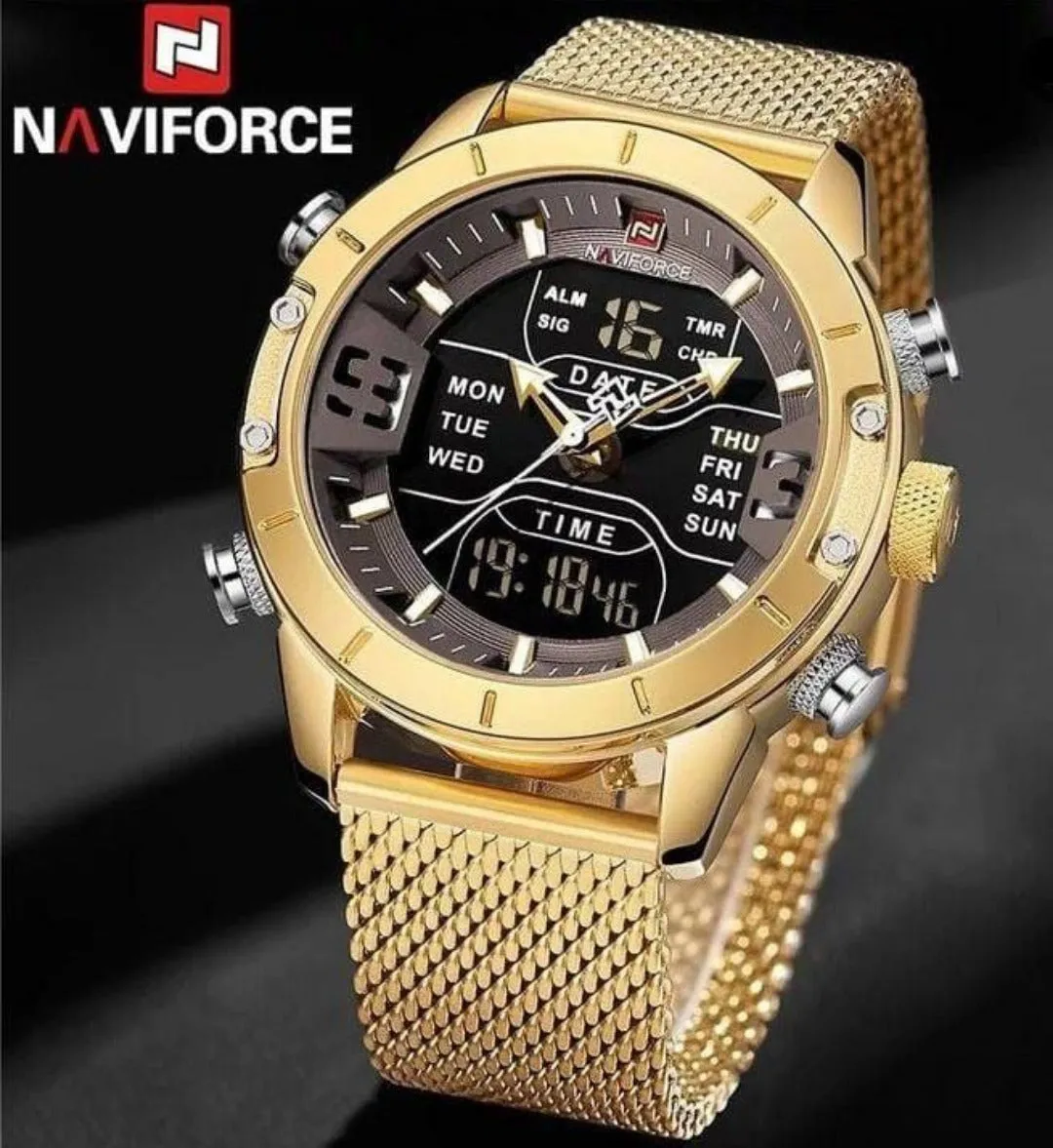 Naviforce Men Watch with Calendar Display