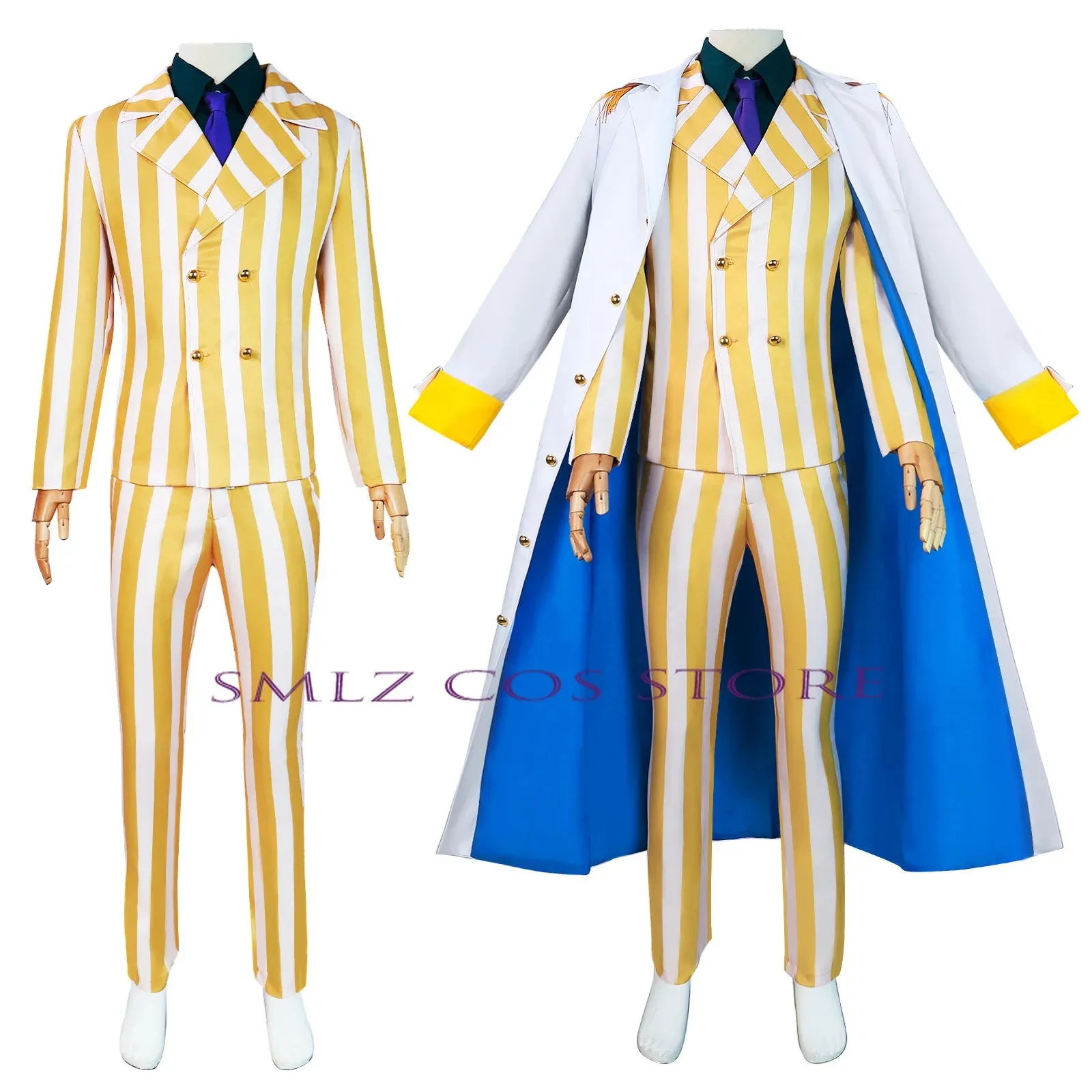 Anime Borsalino Cosplay Costume Admiral Kizaru Cloak And Uniform Suit Halloween Navy General Performance Costumes