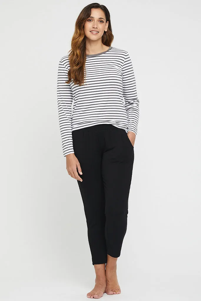 Peggy Bamboo Trouser - Black