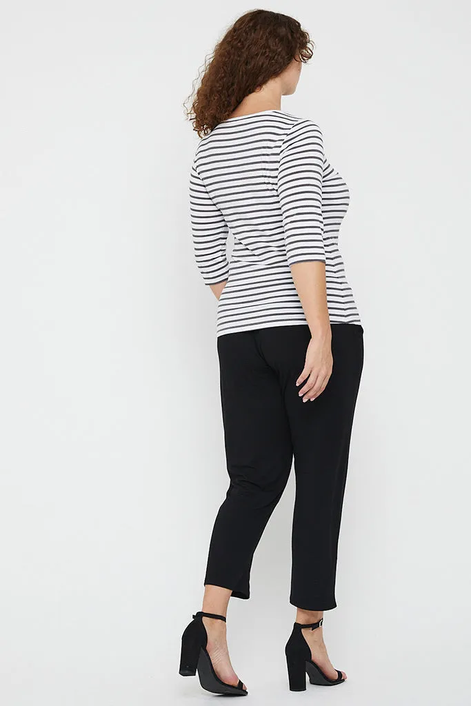 Peggy Bamboo Trouser - Black