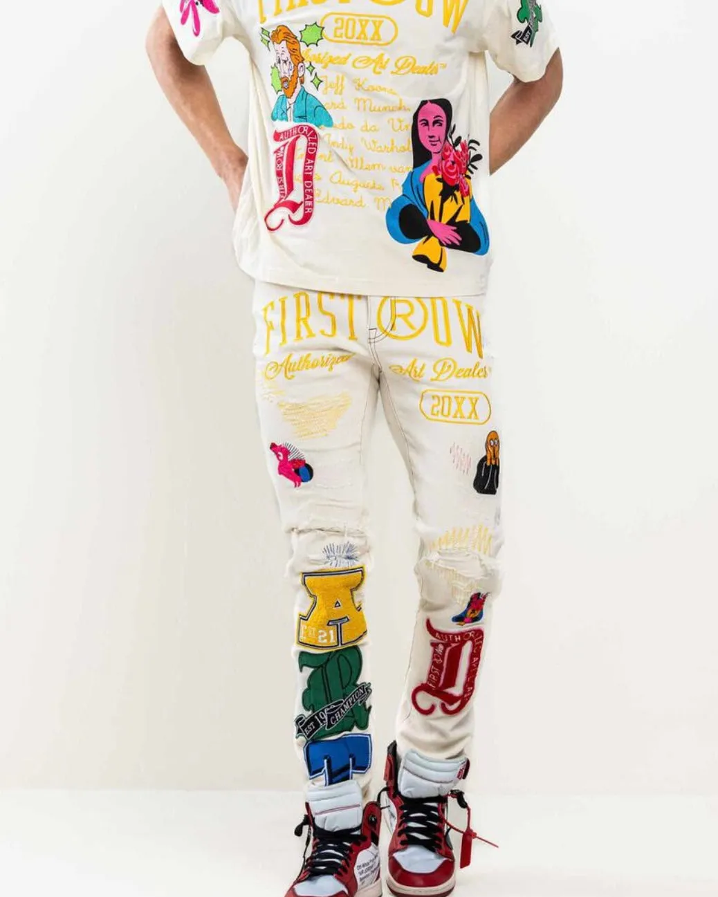 Art Dealer Graphic Slim Pants