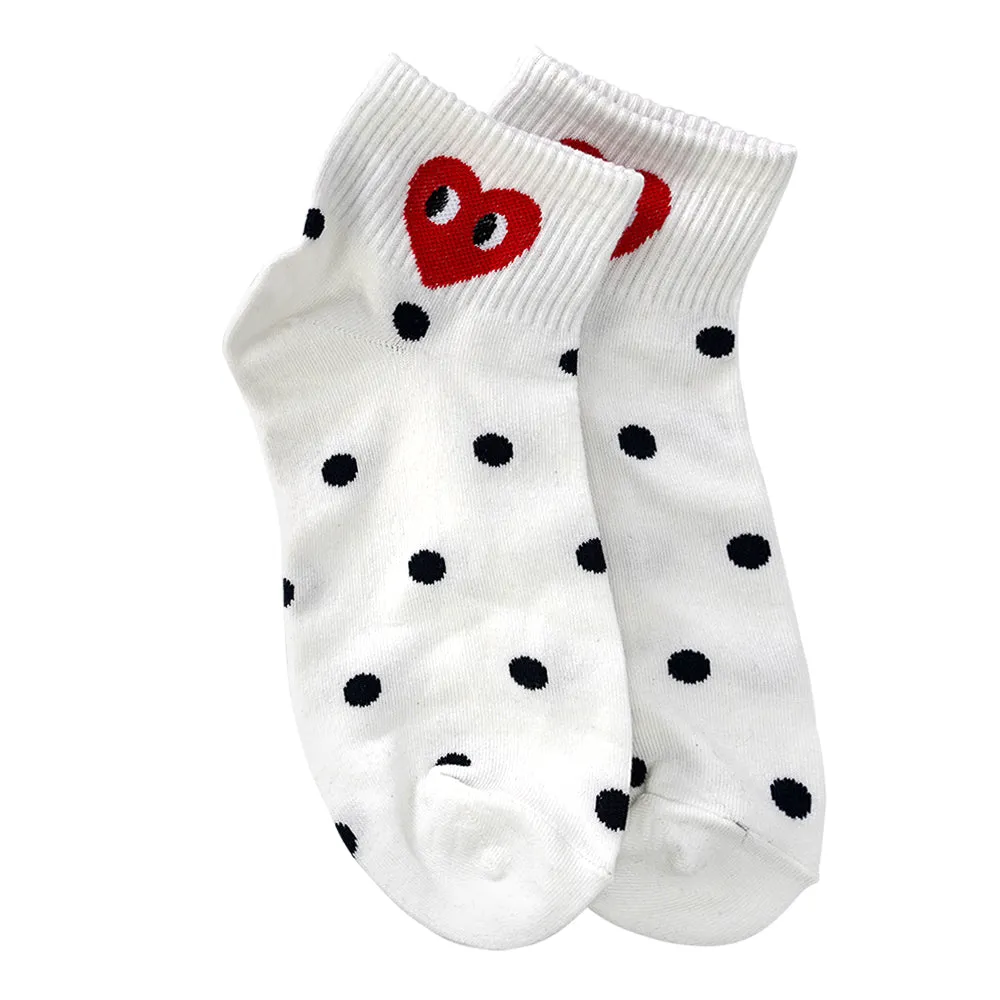 POLKA HEART SHORT SOCKS