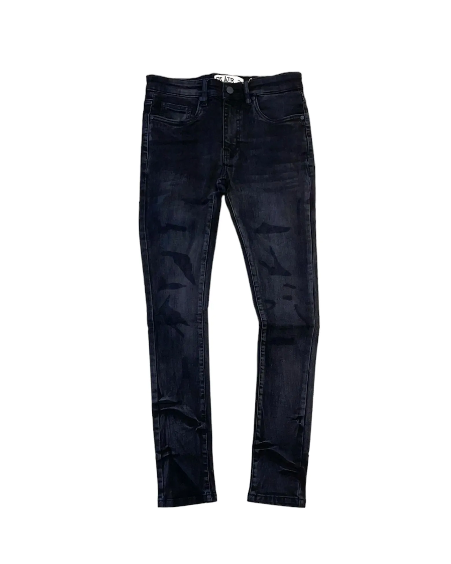 Distressed Washed Denim Jean