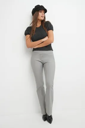 Pull-on bootcut work pants