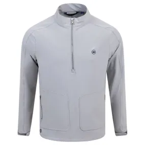 Quest Tailored Fit Half Zip Lightweight Jacket Gale Grey - SS24