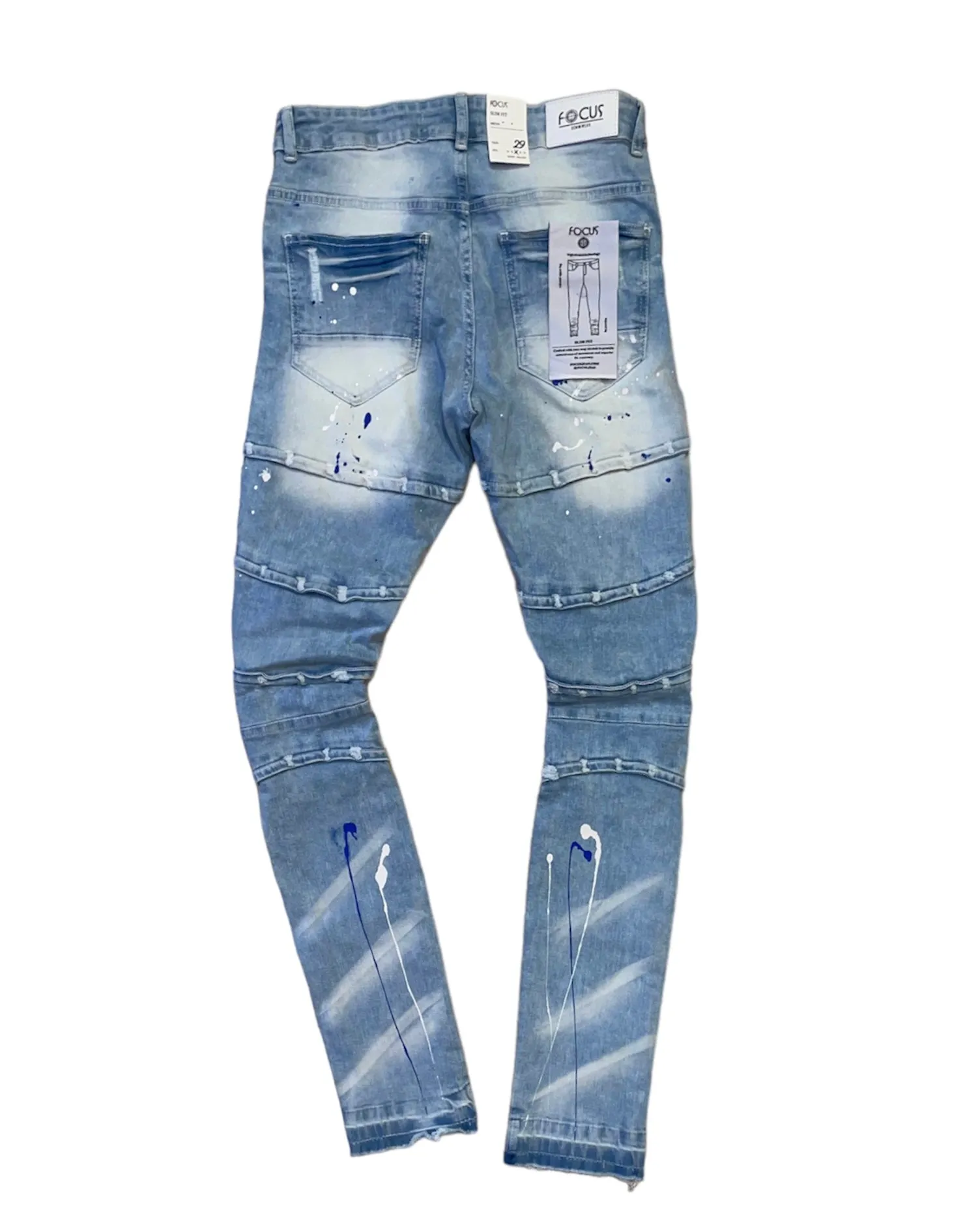 Paint Splatter Broken Heart Denim