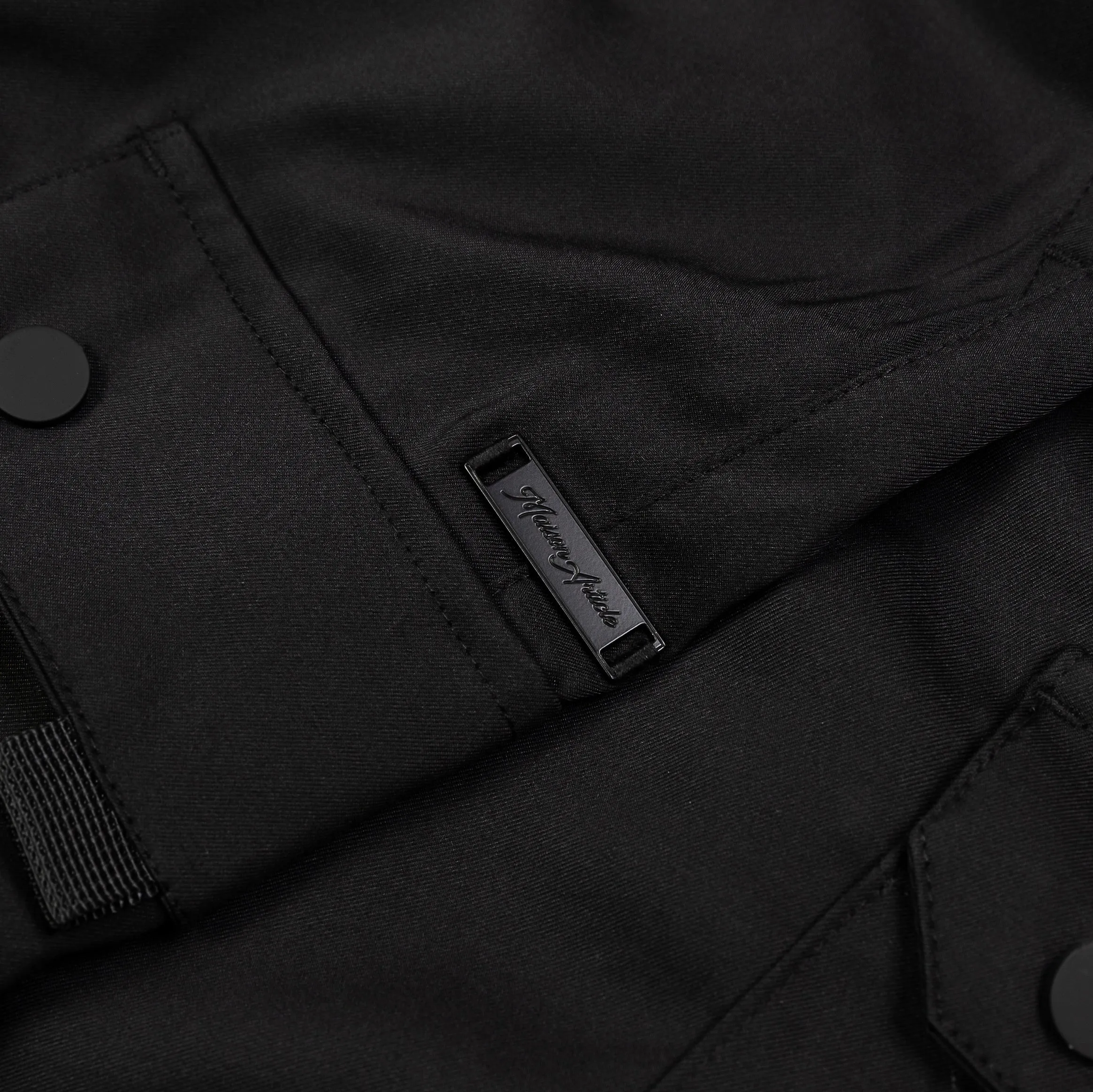 Woven Cargo Mens Pants (Black)