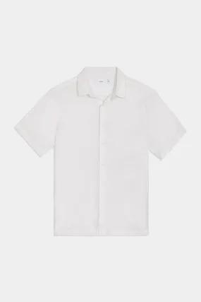 Short Sleeve Stretch Linen Shirt