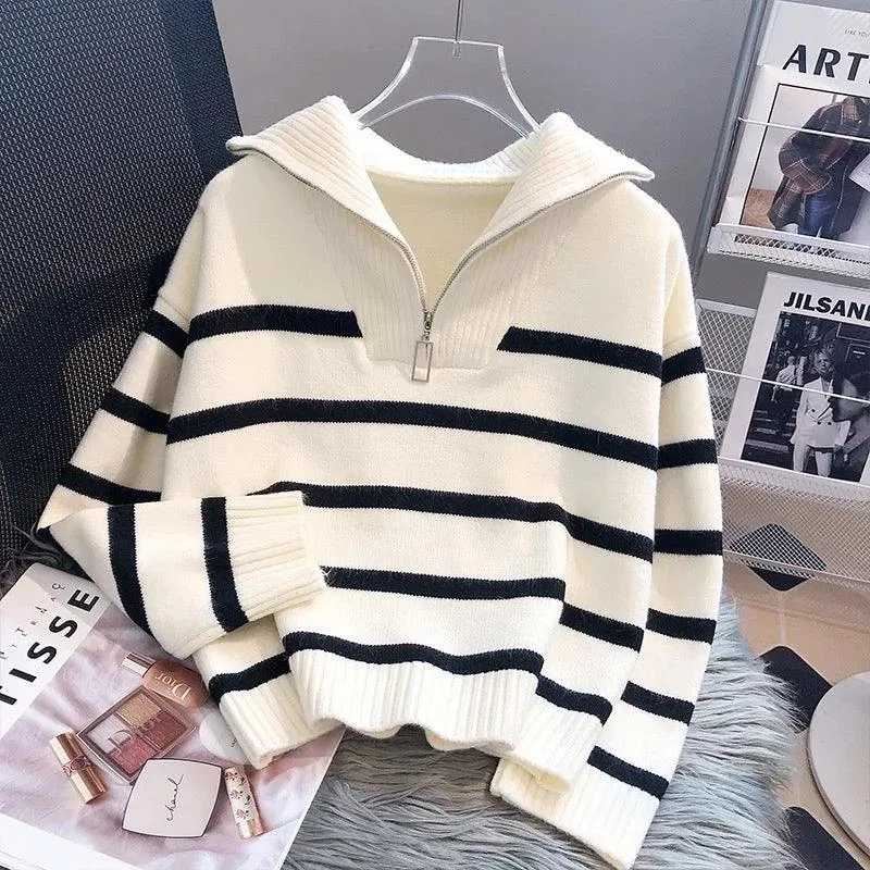 Mastro Striped Statement Sweater